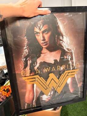 Artissimo DC Comics Wonder Woman Be A Warrior Batman v Superman Framed Wall Art